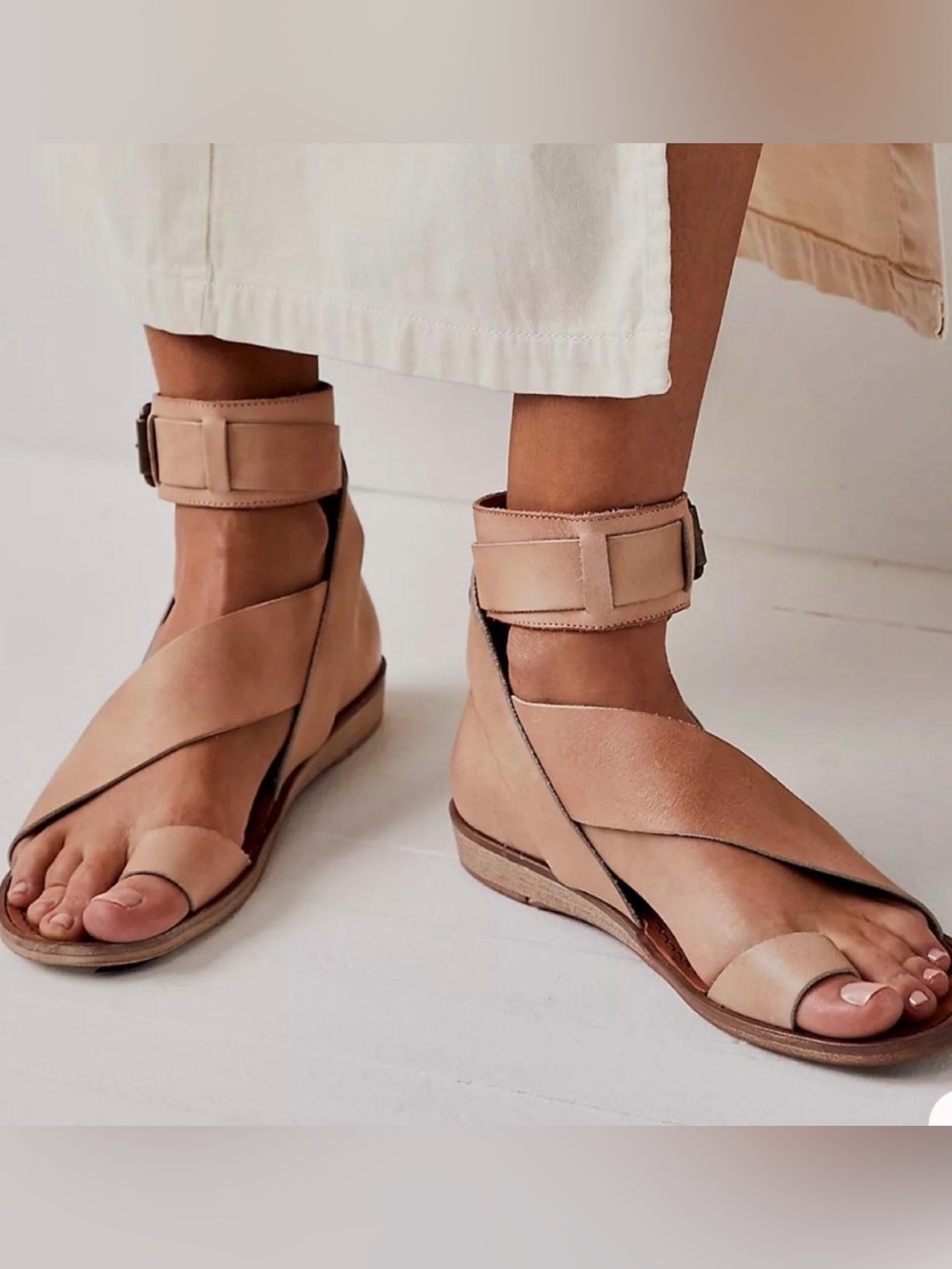 Free People Vale Boot Women's Nude Ankle-Strap